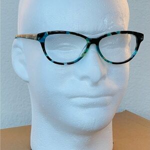 New! Corinne McCormack RIVERSIDE Designer Reading Glasses in Teal Tortoise 52mm